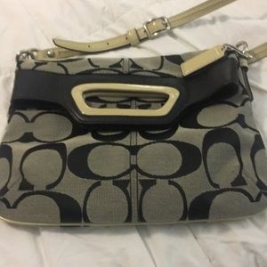 Coach Navy and Cream Purse